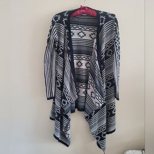 4/$15 SALE Cotton On | Aztec Pattern Open Front Sweater Top Cardigan XS